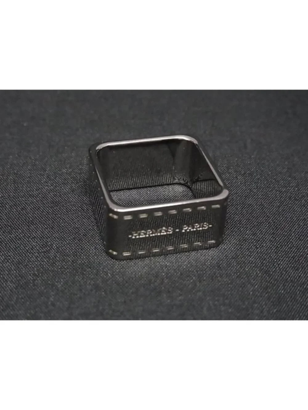 Hermes Bolduc Scarf Ring Closure Silver - Picture 2 of 3